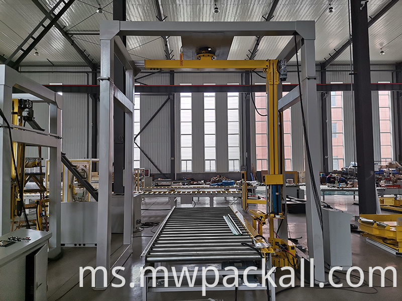 Pembalut Pallet Lengan Rotary Arm Pallet jenis Pintar Automatik Sepenuhnya dari Jentera Myway